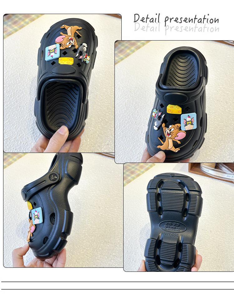 Thick-Soled Cartoon Closed-Toe Beach Sandals - Unisex Children's Summer Shoes 2026