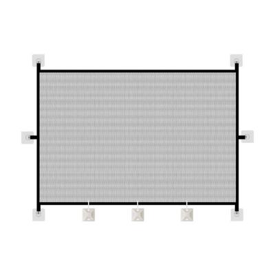 New Retractable Pet Barrier Fences Mesh Anti-Escape Pet Safety Gate Folding with Hooks Dog Isolation Gate Indoor Use