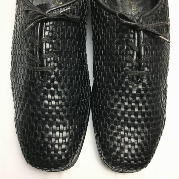 Fully Handmade Wholecut All Leather Business Shoes Black size 26.0-27.0 Men's(USED)