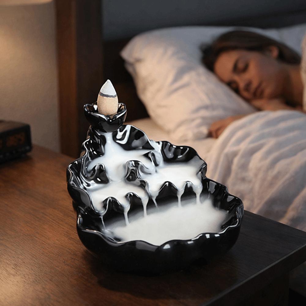 Mini Backflow Incense Burner Alpine Flowing Water Incense Burner Ornament  Meditation