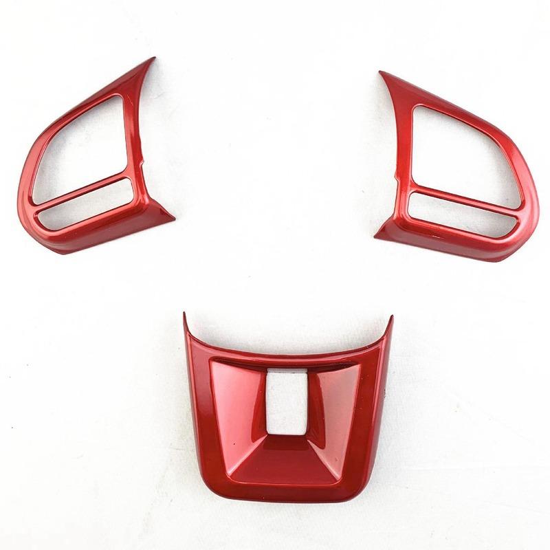 3Pcs/Set ABS Car Steering Wheel Button Cover Sticker Interior Decoration For MG5 MG6 MG HS ZS Car Styling