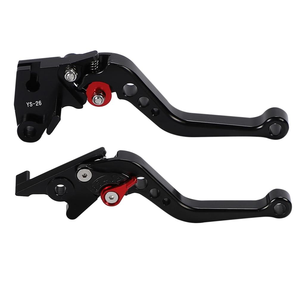 nakira Brake Clutch Lever Set Ninja250 Ninja400 Z250 Z400 Versis-X250 (Black)
