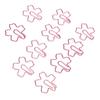 100Pcs Funny Paper Clips Cute Flower Shape Electroplating Process Paper Clips for Offices Home Schoo