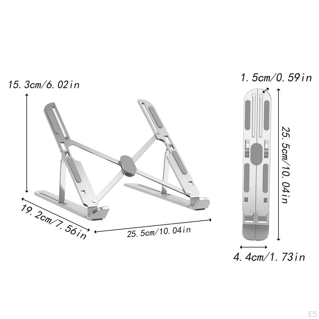 Desktop Laptop Ständer, Tragbarer Halter, Universal-Erhöhung aus Aluminiumlegierung mit Belüftung Und