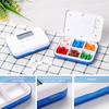 Pill Dispenser with Alarm Electronic Pill Organizer with LCD Display 6 Compartments Digital Pill