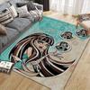 Cleo De Nile Flannel Printed Carpet, Home Sofa Decoration for Living Room & Bedroom, Non‑Slip Play Flannel Floor Mat for Game Room
