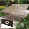 UV Resistant Outdoor Sunshade Net Coffee Colored PE Fabric Suitable for Gardens Parking Lots Greenhouses and Swimming Pools