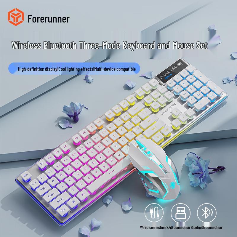 

EWEADN V3 Pro Tri-Mode Wireless Mechanical Feel Keyboard Tri-Mode (2.4G Wireless+Bluetooth+Wired)