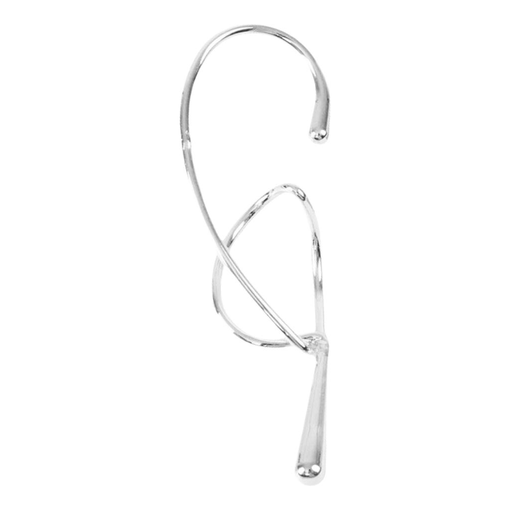 1Pc Fashion Geometric Ear Cuff for Women Exaggerated Metal Twist Line Without Piercing Jewelry Gifts Casual Wear