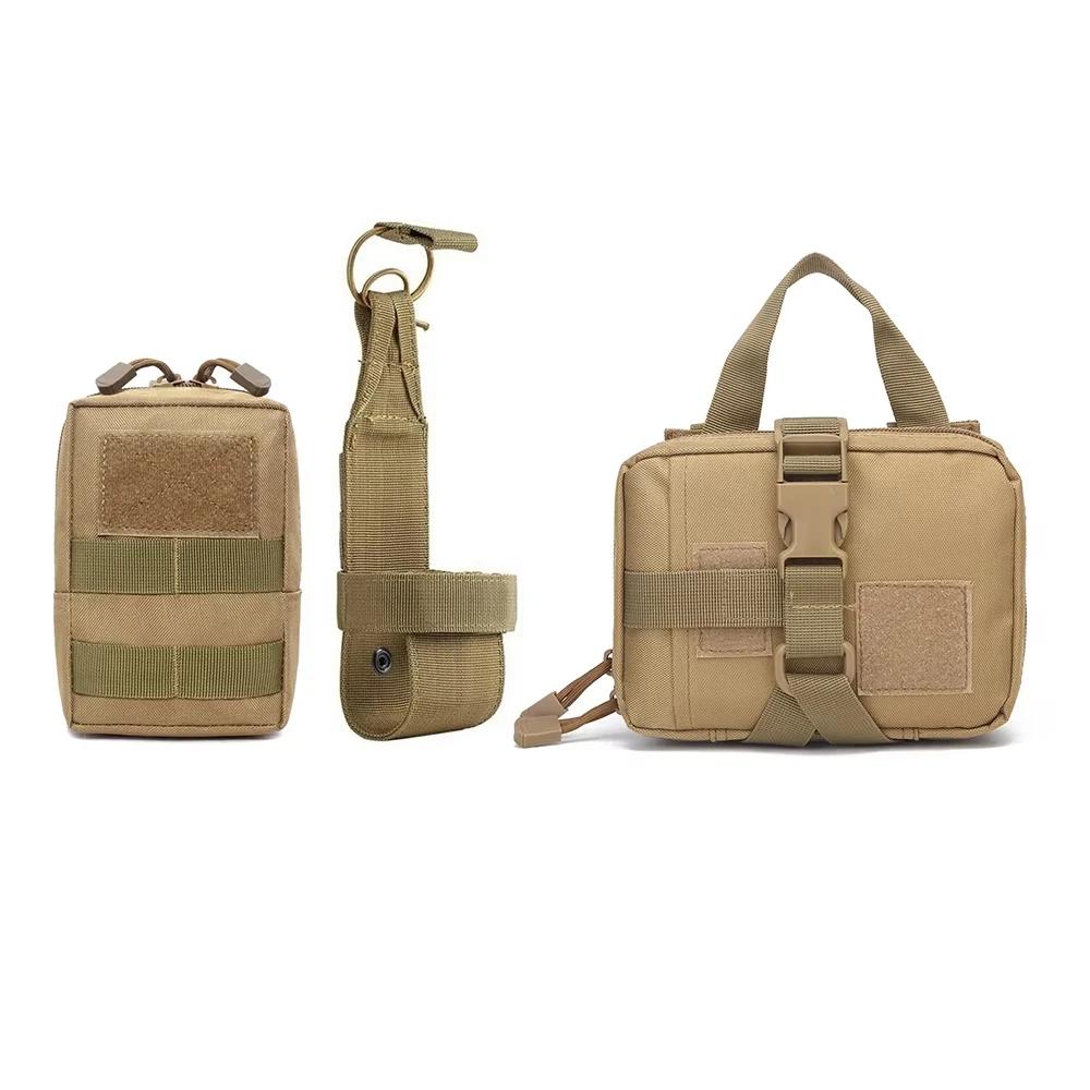 3pcs dog tactical bag set can be fixed on the straps, Multifunctional training bag vest can hang water bottles