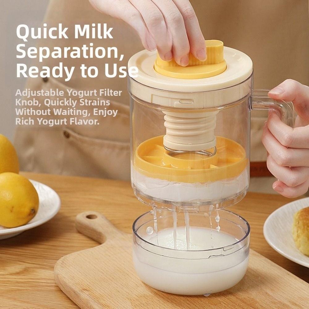 New Self-made Yogurt Filter Maker Rotary Draining Ultra-fine Mesh Coffee Filter Maker Reusable Whey Separator Greek- Yogurt
