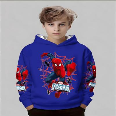 2026 Kinder-Kapuzenpullover 3D-Spinnen-Aufdruck Neue Herren- und Damen-Kapuzenpullover Lässige Neutrale Kapuzenpullover Kinder-Kapuzenpullover Kleidung