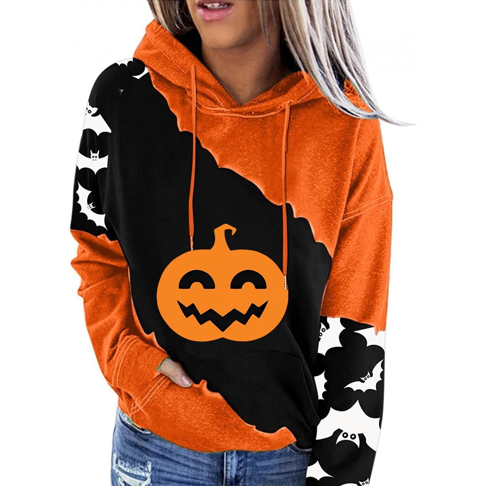 Женский пуловер с принтом Хэллоуина — фото 6