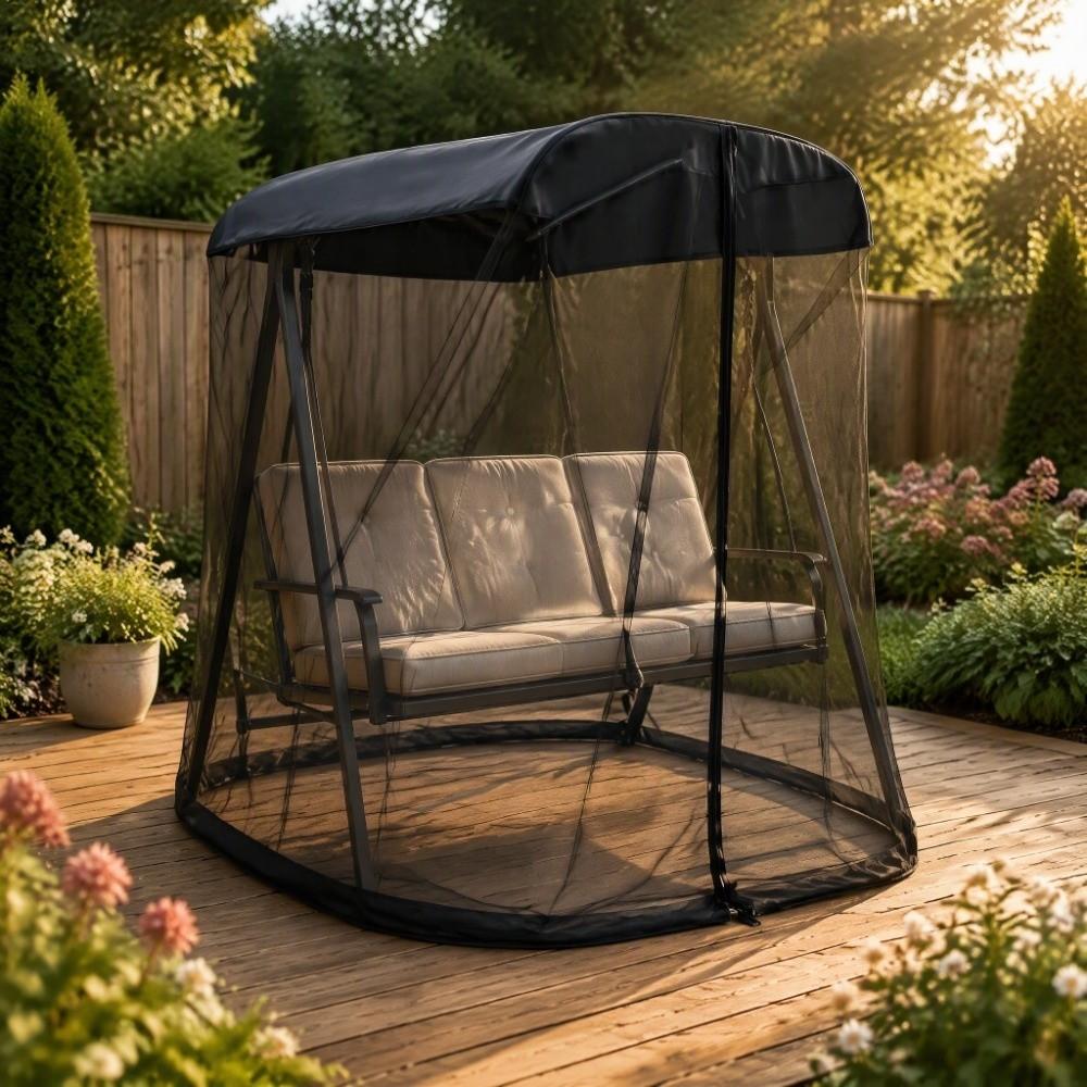 Steel Wire Frame Camping Net Screen High Density Mesh Outdoor Netting Screen  Backyard Use