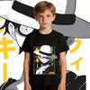 One Piece Luffy Print Tee 100 Cotton T Shirt for Boys and Girls Kids Casual Wear Soft Fabric Summer Short Sleeve