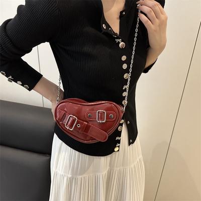 Niche Love Locomotive Wind Chain Women's Bag New Trend Fashionable Sweet Shoulder Messenger Bag