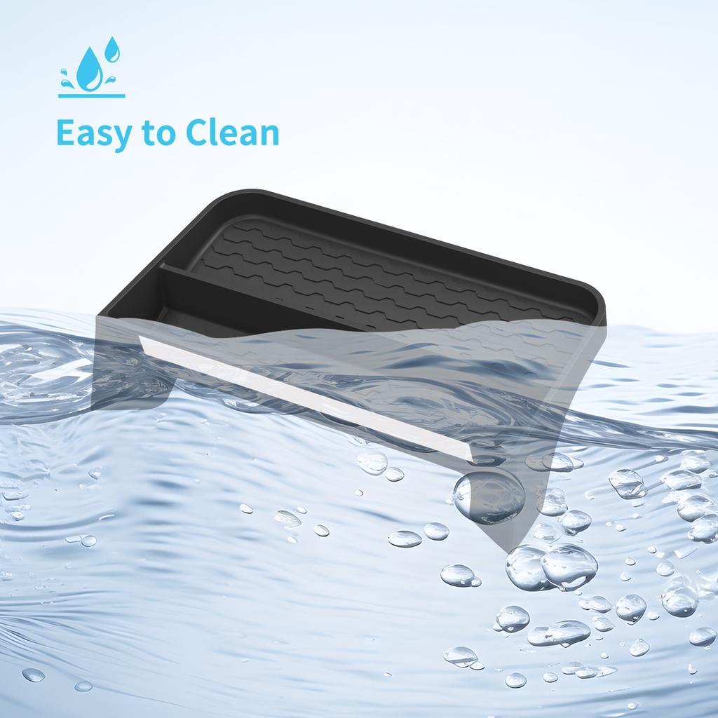 LHD for BYD Shark 2024 2025 Car Dashboard Storage Tray Display Screen Rear Storage Box Tray Organizer Accessories Black