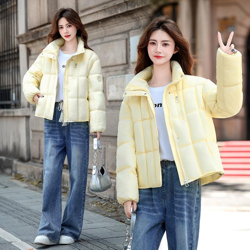 Short Stand-up Collar Puff Cotton Clothes Women's Winter Thickened Loose Small Cloud Bread Clothes Jacket Women's Clothing Year