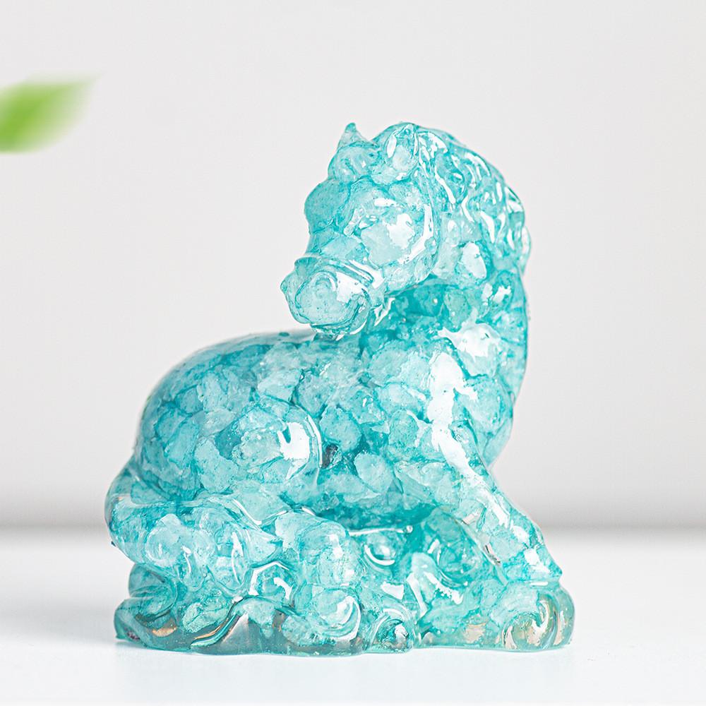 Natural Crystal Resin Figurine With Success Symbol For Home Decoration Gift