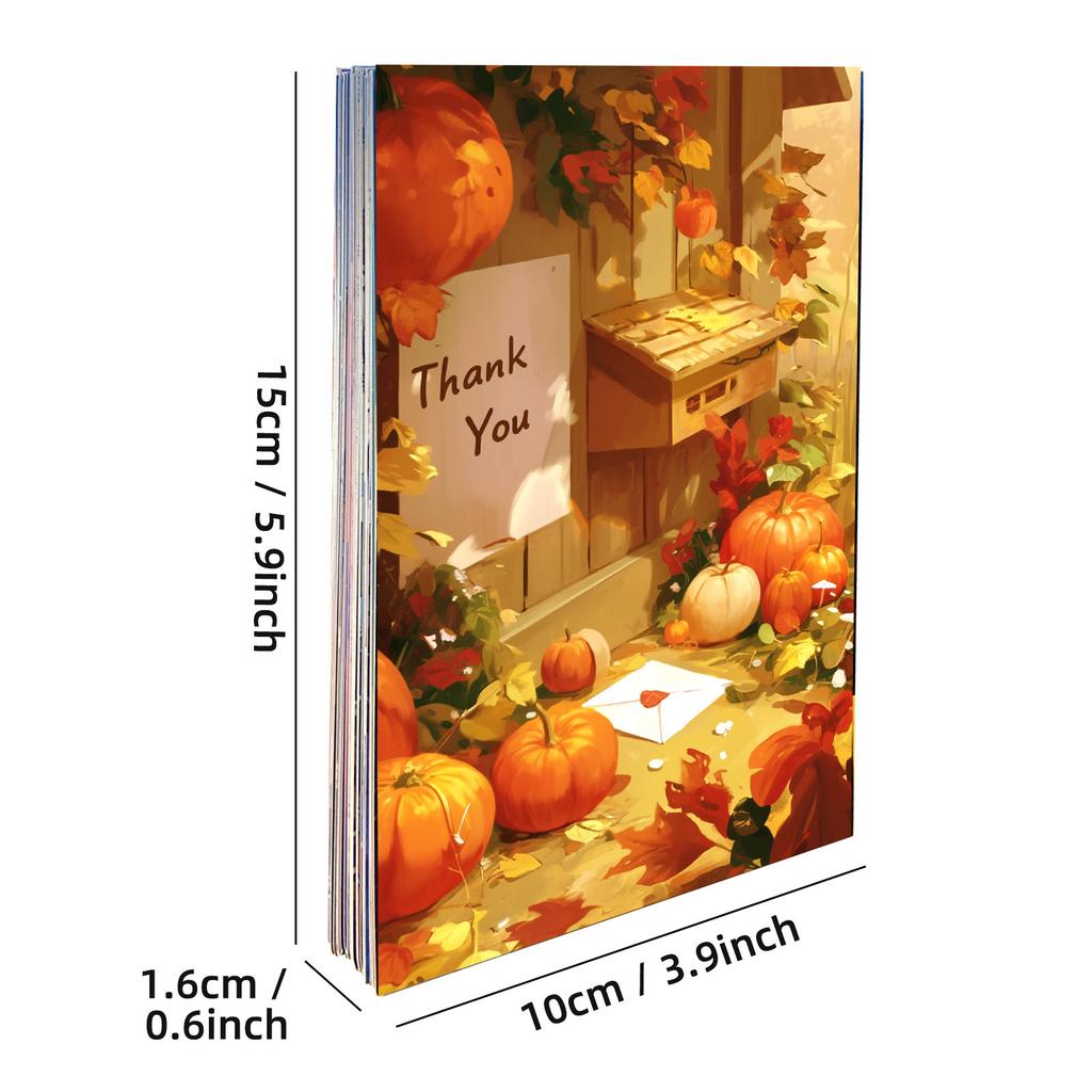 50 Thanksgiving Day Decoration Cards Autumn Harvest Festival Celebration Wall Bedroom Parent-Child Interactive Diy Decoration Cards