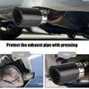 With Red/Blue LED Flaming Luminous Universal Car Modified 63-65mm Inlet Carbon Fiber Tail pipes Car Exhaust Muffler Pipe