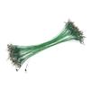 100PCS Fishing er Swivels Snap Anti Corroison Hard Steel Wire er for Saltwater 30cm /