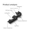 Multifunctional Bottle Opener Keychain Tool Hanger Tweezers Nail File Bottle Driver Screwdriver Stainless Steel Outdoor Camping