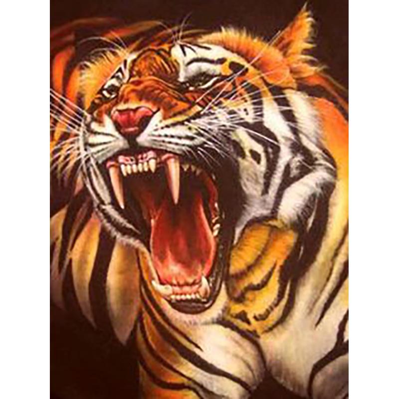 

5D Diy алмазная живопись животное Тигр Алмазная вышивка полная дрель стразы алмазная живопись мозаика домашний декор вышивка крестиком Full Round 20x30CM