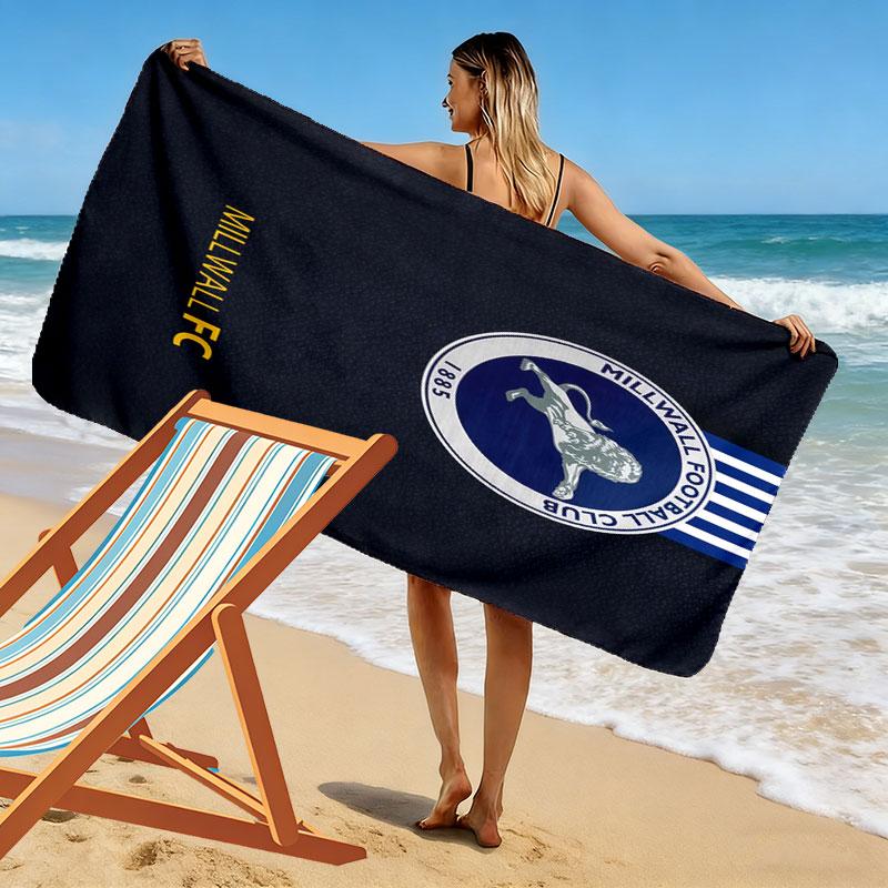 Millwall logo Beach Towel, Large Soft Quick Dry Towel for Beach Camping Swimming