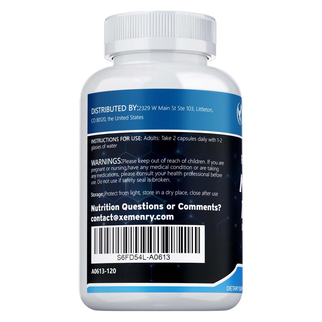 NAD+ 1500mg - Resweratrol, Naprawa DNA, Produkcja Energii, Metabolizm, Wspomaganie Koncentracji
