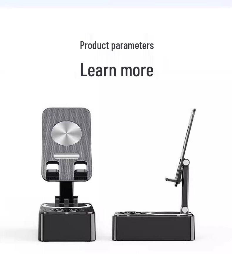 Multifunctional Bluetooth Speaker & Phone Holder: Folding, Rotating Stand for Easy Viewing and Music. Perfect for Lazy Days! Portable and Convenient.