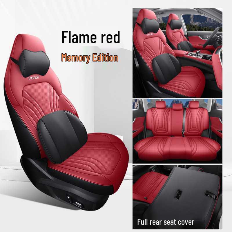 Breathable Perforated Leather Seat Cover for 2023-2026 Chery Tiggo 7 PLUS