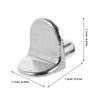 50Pcs Sturdy L-Shaped Shelf Pegs Metal Shelf Support Pins for Cabinets Bookshelves Kitchen Storage Units Wobble-Free Stability