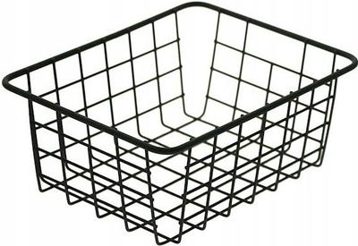 DECORATIVE BLACK WIRE METAL FRUIT BASKET