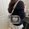 New Wide Shoulder Strap PVC Bag for Women, Casual and Simple Small Fresh Transparent Jelly Bag, Single Shoulder Crossbody Bags