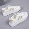 Women's Shoes White Shoes Lace Up Leather Women Sneakers Spring Summer Breathable Casual Shoes High Quality Flat Vulcanized Shoe