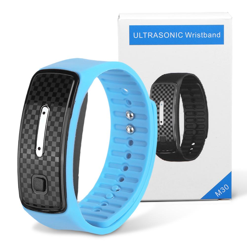 Ultrasonic Mosquito Bracelet Portable Mosquito Insect Band Electronic Mosquito Repeller for Outdoor Activity