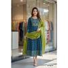 Beautiful Heavy Rayon Designer Kurti Set Women's Anarkali Kurta with Dupatta Set
