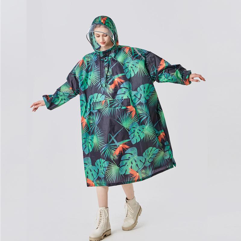 Adult medium and long extended raincoat