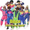 Halloween Costume Outfit Couples Cosplay Party Dance Retro Disco Hip Hop Performance