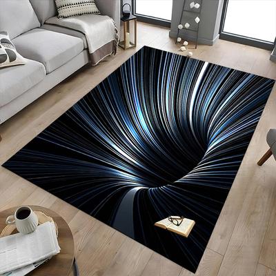 1PC Light Stream Non-Slip Floor Carpet Compatible for Office&Living Room&Dining Room - Flat-Weave Machine- Soft & Pattern-E288