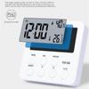 Electronic Temperature And Humidity Meter Household Desktop Small Clock Alarm Clock Digital Dry And Wet Thermometer