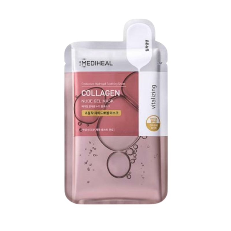 MEDIHEAL Collagen Nude Gel Mask Firming Hydrogel Facial Mask 10 Sheets
