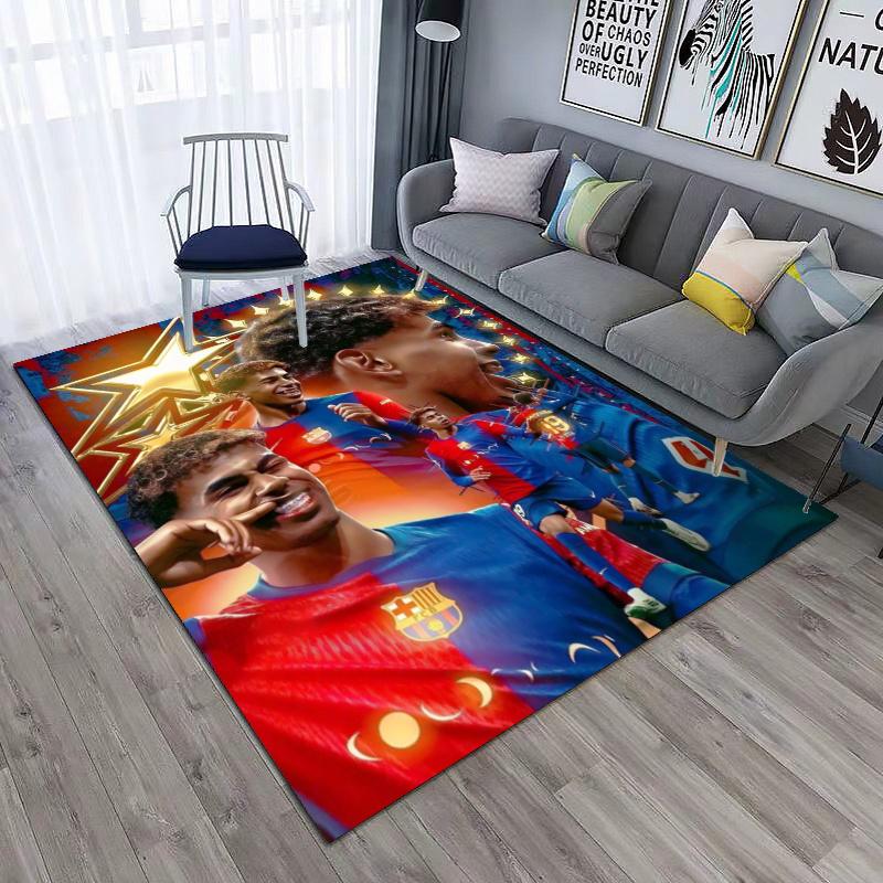 FC Barcelona's Lamine Yamal Young Player of the Year Carpet Is Suitable for Living Room and Bedroom Doormats Office Balcony Decorative Carpet 5