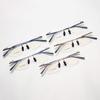 Frameless Sandalwood Glasses: Pure Titanium Butterfly Frames with Myopia-Ready Flat Lenses
