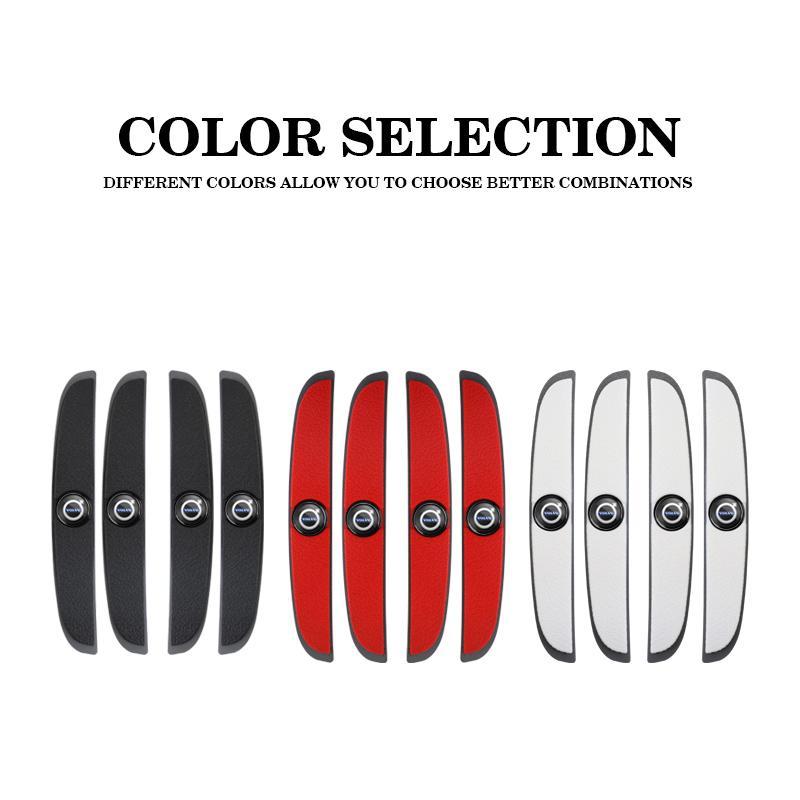 Ydqxg4 For Volvo XC90 XC60 V50 S60 V70 V60 V40 S90 Olestar 4Pcs Rubber Anti Collision Strip Car Door Rearview Mirror Protector Stickers