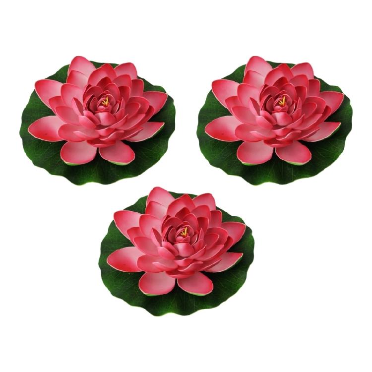 Benutzerfreundliches Künstliches Seerosenblumen-Set Florales Tischmittelstück Für Moderne Häuser Bürodekoration Akzent