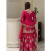 Presenting  New Designer Embroidered Chinon Silk Sharara Suit With Sequence Embroidered Work