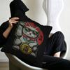 Maneki Neko Rich Luck Money Cat Personalized Pillow Cover Kids Bedroom Wild Party Decor Pillowcase kid Birthday shower Gift