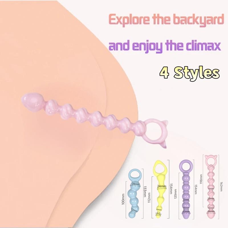 Anal Plugs Butt Plug Unisex Sexy Stopper 4 Different Size Adult Sex Toys for Men/Women Trainer Massager